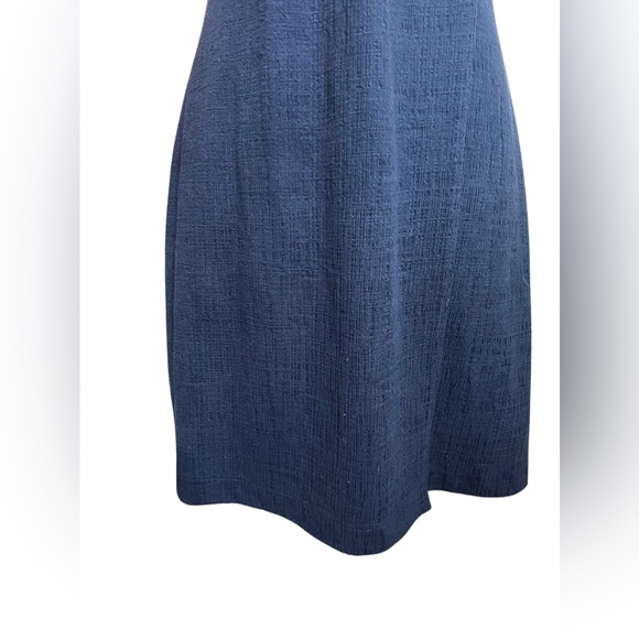 Madewell | Faux Wrap Cross Front Flutter Sleeve Mini Dress In Navy - Picture 8 of 10